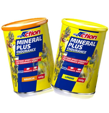 ProAction Linea Sportivi Mineral Plus Isotonic Integratore Gusto Arancia 450 g