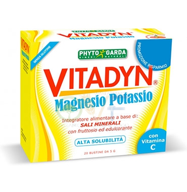 Phyto Garda Linea Vitamine e Minerali Vitadyn Magnesio e Potassio 20 Bustine