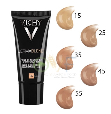 Vichy Make-up Linea Trucco Dermablend Fondotinta Correttore Fluido 30 ml 45