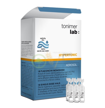 Ganassini Linea Tonimer Lab Hypertonic Soluzione Aerosol 18 Fiale 3 ml
