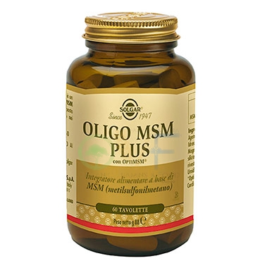 Solgar Linea Minerali Oligo MSM Zolfo Integratore Alimentare 60 Tavolette