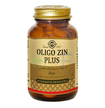 Solgar Linea Minerali Oligo Zin Plus Integratore Zinco 50 Tavolette Masticabili