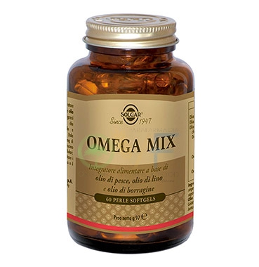 Solgar Linea Colesterolo Trigliceridi Omega Mix Integratore Alimentare 60 Perle