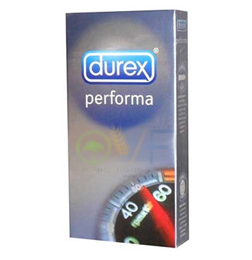Durex Linea Performa Ritardante Forma Classica Confezione con 6 Profilattici