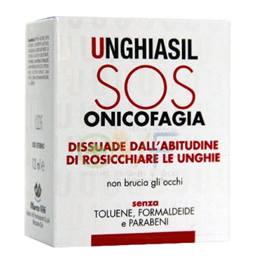 Unghiasil Linea Unghie Trattamento SOS Onicofagia Rosicchiamento Unghie 12 ml