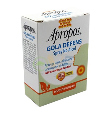 Apropos Linea Dispositivi Medici Defens Gola Propoli Spray Senza Alcool 20 ml