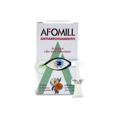 A.F.O.M. Linea Salute Occhi Afomill Collirio Anti-Arrossamento 10 Flaconcini