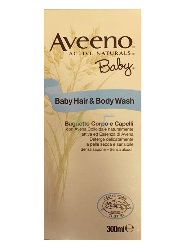 Aveeno Linea Pediatrica Baby Bagnetto Idratante Lenitivo Corpo e Capelli 300 ml