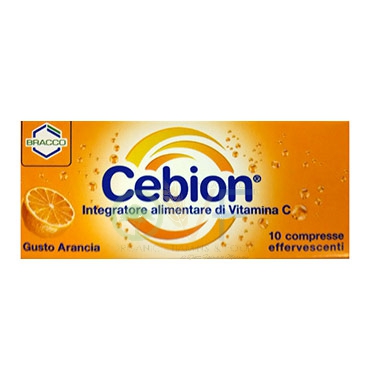 Cebion Linea Difese Immunitarie Vitamina C Integratore 10 Compresse Efferv Aranc