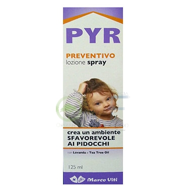 Marco Viti Linea Anti-Pediculosi Pyr Soluzione Preventiva Spray Capelli 125 ml
