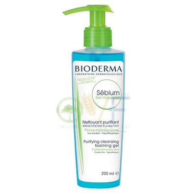 Bioderma Linea Sebium Gel Trattamento Detergente Purificant Pelli Grasse 200ml