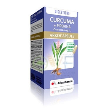 Arkocapsule Linea Digestione Sana Curcuma + Piperidina Integratore 45 Capsule
