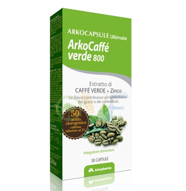 Arkocapsule Linea Controllo del Peso Caff Verde 800 Integratore 30 Capsule