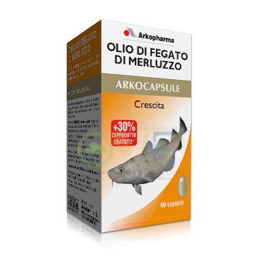 Arkocapsule Linea Colesterolo Olio di fegato di Merluzzo Integratore 60 Perle