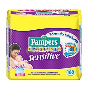 Pampers Linea Progressi Sensitive Pannolini per Bambini Taglia 1 Piccola 2-5 Kg