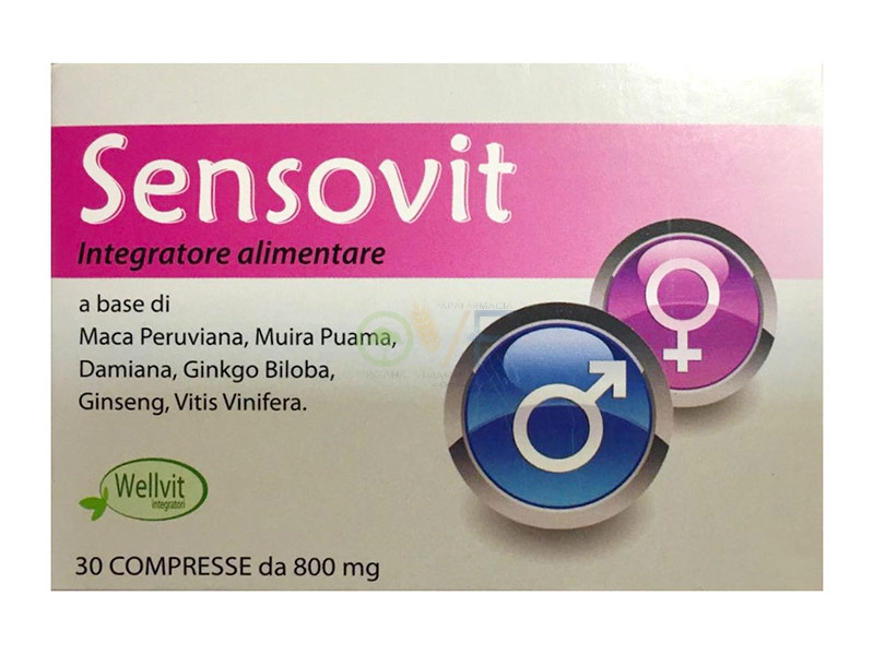 Wellvit Linea Benessere Uomo Donna Sensovit Integratore Alimentare 30 compresse