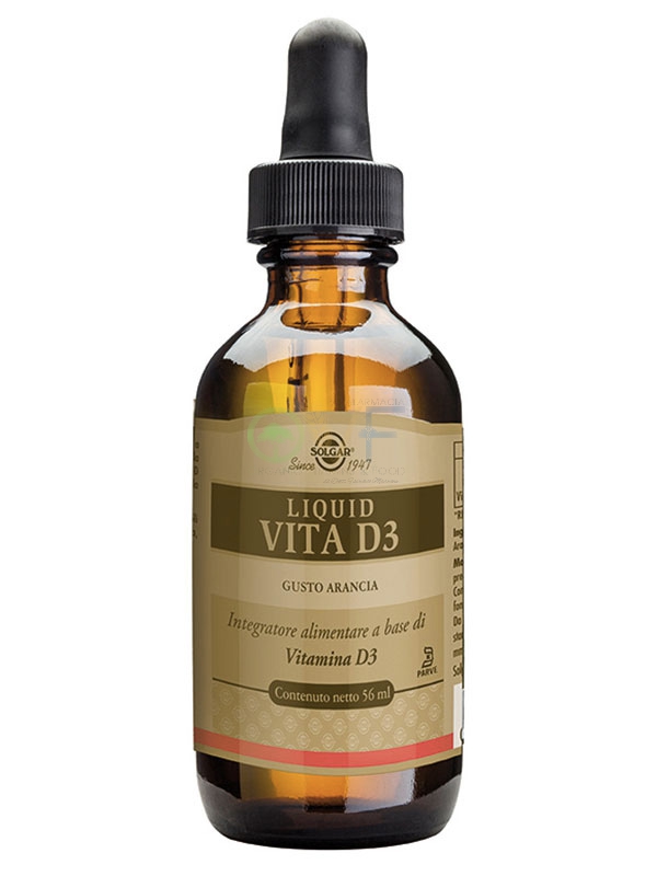 Solgar Linea Apparato Osseo Liquid Vita D3 Integratore Alimentare 56 ml