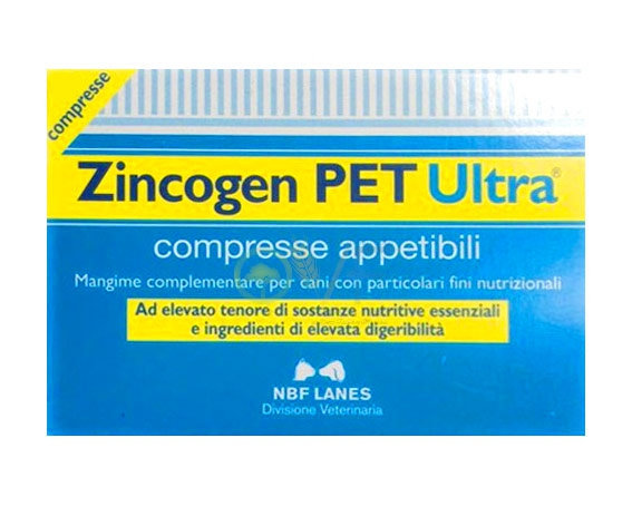 N.B.F. Lanes Linea Animali Domestici Zincogen Pet Ultra Mangime Cani 30 Compress