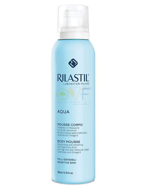 Rilastil Linea Aqua Idratazione Profonda Mousse Idratante Emolliente Corpo 200ml