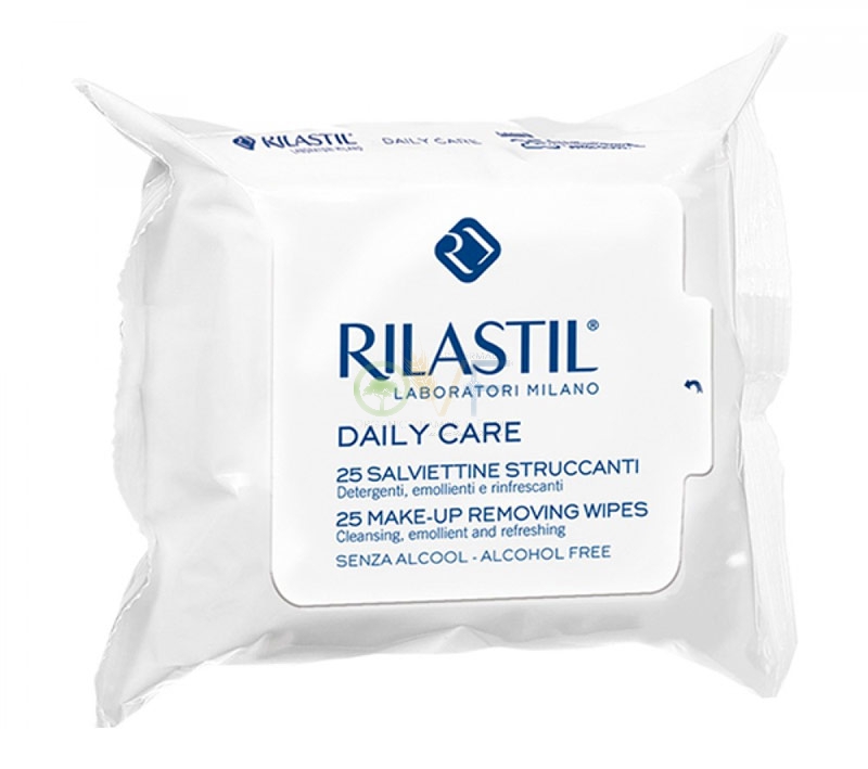 Rilastil Linea Daily Care 50 Salviette Struccanti per Pelli Sensibili e Delicate