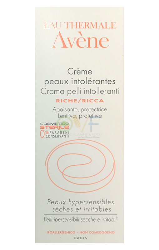 Avene Linea Essenziale Pelli Intolleranti Crema Ricca Lenitiva Calmante 40 ml
