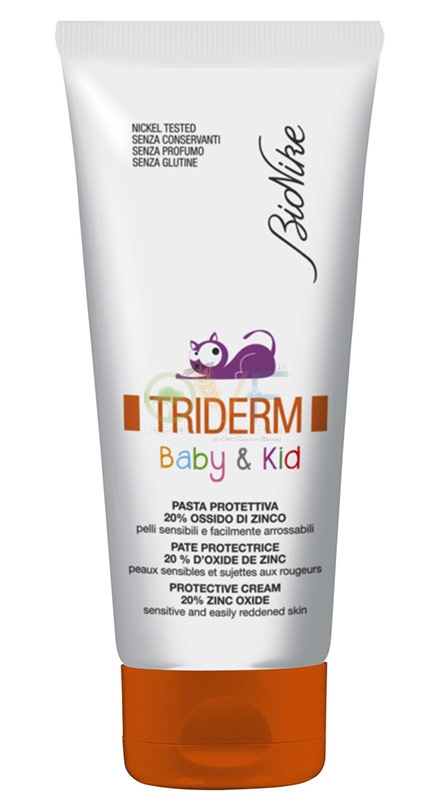 BioNike Triderm Linea Baby&Kids Zinco Ossido 20% Pasta Protettiva Lenitiva 100ml