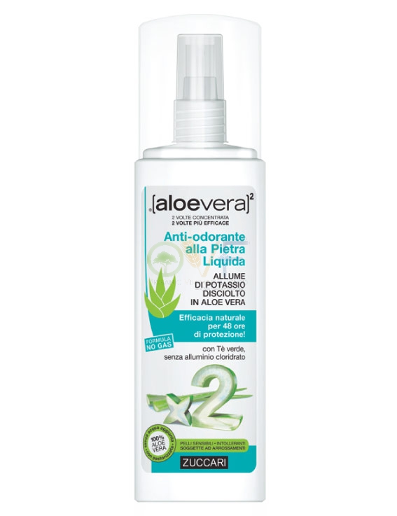 Zuccari Linea aloevera2 Antiodorante alla Pietra Liquida Allume Potassio 100 ml