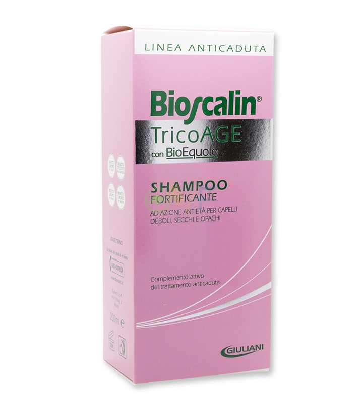 Bioscalin Linea TricoAge con BioEquolo Shampoo Fortificante Anti-Et 200 ml