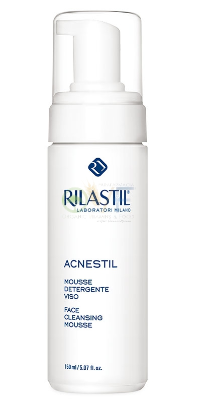 Rilastil Linea Acnestil Mousse Detergente Viso Pelli Grasse e Sensibili 150 ml