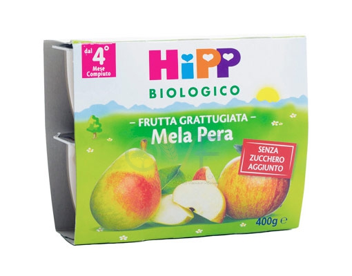 HiPP Linea Svezzamento Merende base Frutta Pera Williams 4 Vasetti da 100 g
