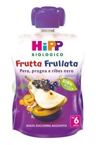 HiPP Linea Svezzamento Bio Frutta Frullata Gusto Pera Prugna Ribes Nero 90 g