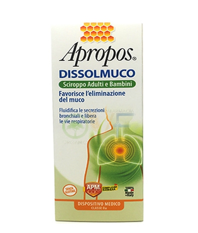 Apropos Linea Dispositivi Medici Dissolmuco Sciroppo Adulti e Bambini 230 g