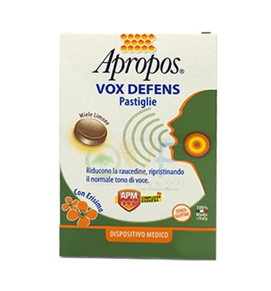 Apropos Linea Dispositivi Medici Vox Defens 20 Pastiglie Gusto Mentolo Eucalipto