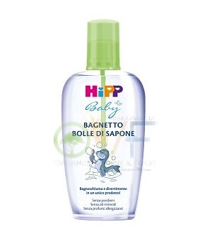 HiPP Linea Cosmetica Neonato Bagnetto Bolle di Sapone Detergente Delicato 200 ml