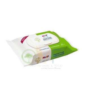 HiPP Linea Cosmetica Neonato 20 Salviettine Viso e Mani Morbide e Delicate