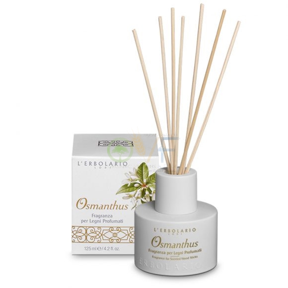 L'Erbolario Linea Osmanthus Fragranza Ambienti con 7 Bastoncini Profumati 125 ml