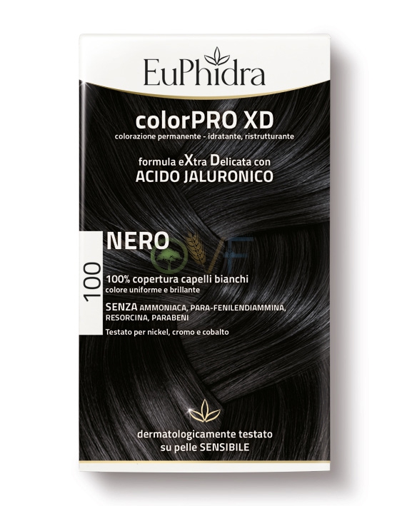 EuPhidra Linea ColorPRO XD Colorazione Extra-Delixata Senza Ammoniaca 100 Nero