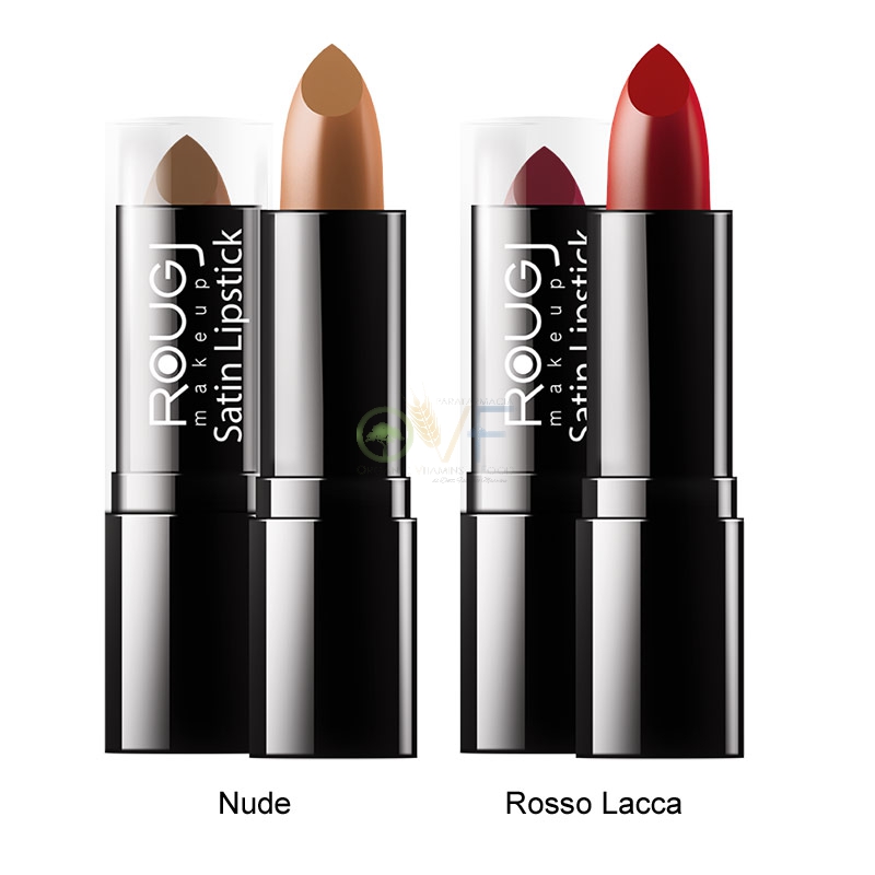 Rougj Linea Make-up Satin Lipstick Rossetto Classico Colore Rosso Lacca