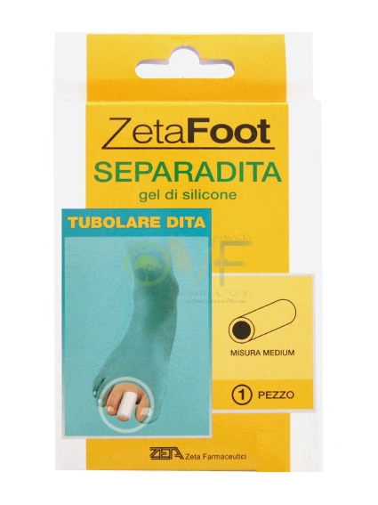 ZetaFoot Linea Protezione dei Piedi Separadita 1 Tubolare in Gel di Silicone