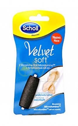 Scholl Linea Pedicure Professionale Velvet Soft Roll Confezione da 2 Ricambi
