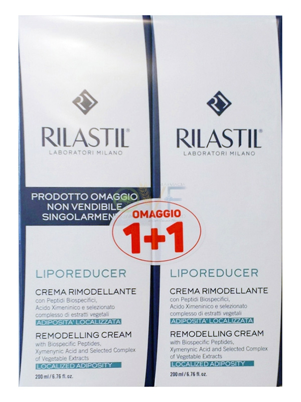 Rilastil Linea Inestetismi Cellulite Liporeducer Crema Pochette 2 Tubi da 200 ml