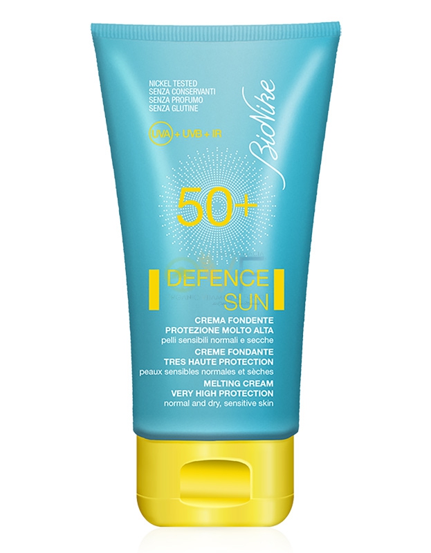 BioNike Linea Defence Sun SPF50+ Crema Solare Fondente Pelli Sensibili Viso 50ml