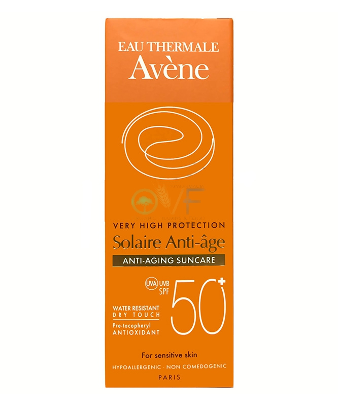 Avene Linea Solare Pelli Sensibili SPF50+ Crema Viso Protettiva Anti-Et 50 ml