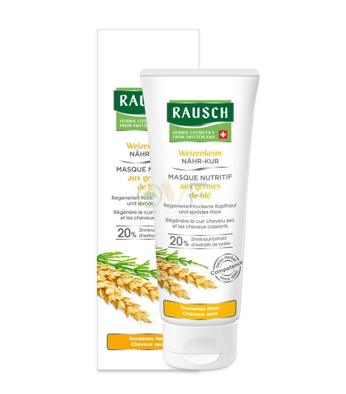 Rausch Linea Capelli Secchi Maschera Nutriente al Germe di Frumento 30 ml