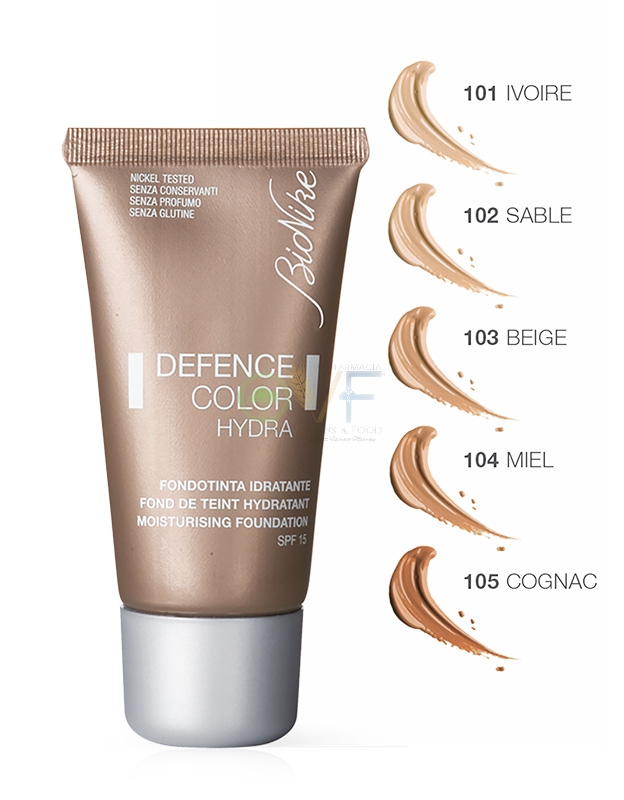 Bionike Linea Defence Color Hydra Fondotinta Idratante Illuminante 104 Miel