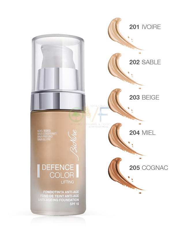 Bionike Linea Defence Color Fondotinta Lifting Anti-Et Levigante 205 Cognac
