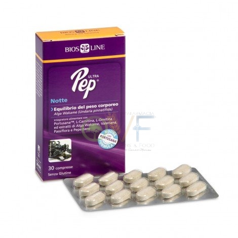 Bios Line Linea Controllo del Peso Ultra Pep Notte Integratore 30 Compresse