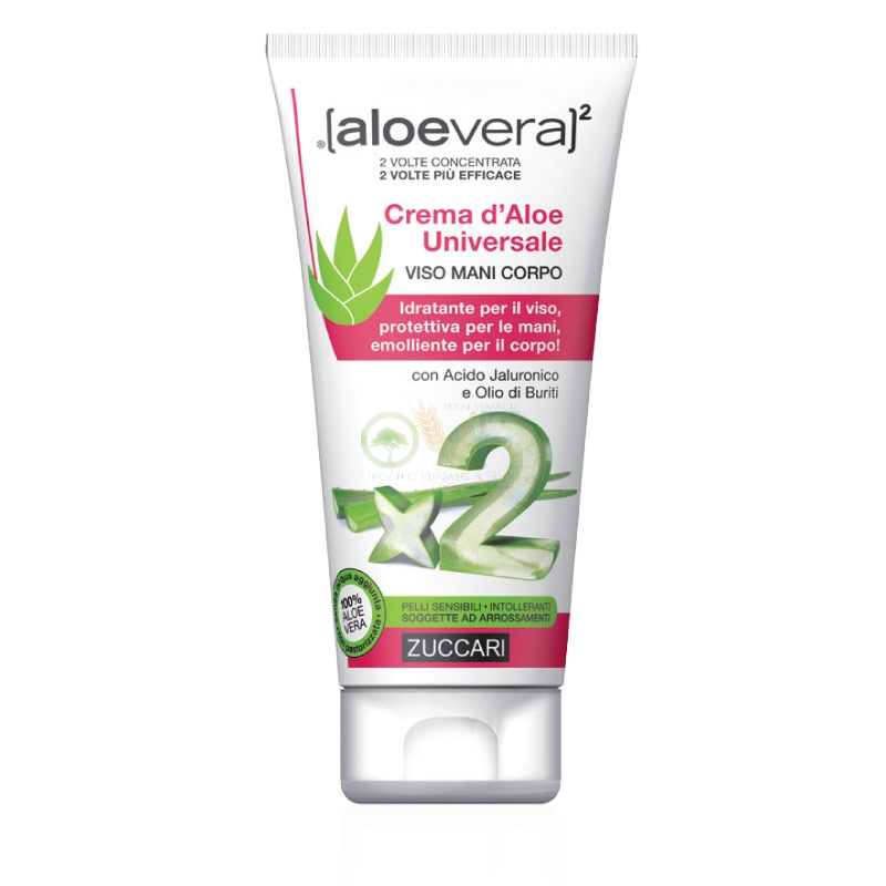 Zuccari Linea aloevera2 Crema d'Aloe Universale Lenitiva Viso Mani Corpo 75 ml