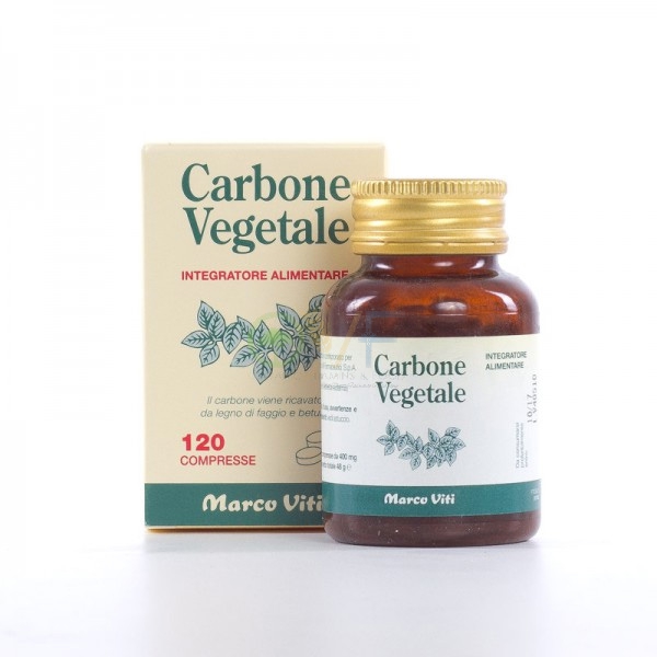 Marco Viti Linea Intestino Sano Carbone Vegetale Integratore 120 Compresse