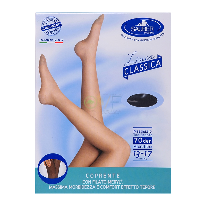 Sauber Linea Dispositivi Medici Classic Collant 70 Den 13-17mm tg 1 Beige